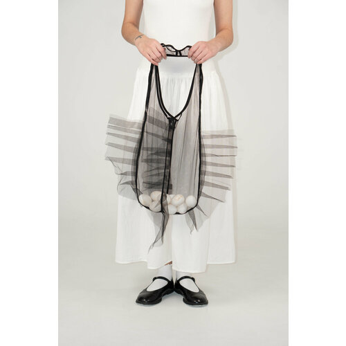 Сумка авоська Tanz Markab, фактура гладкая, черный