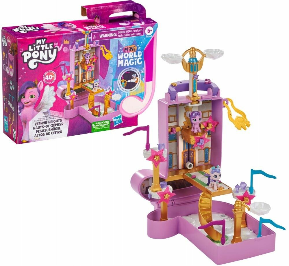 Фигурки Hasbro My Little Pony - Игровой набор Мой маленький пони - Портативный набор Чемодан с ручкой/ Магия миниатюрного мира с фигурками и аксессуарами - F5247