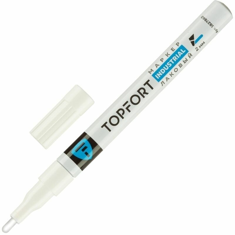 Маркер Topfort "Industrial", лаковый, 2 мм, белый (ZP1101)