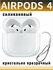 Чехол для наушников AirPods 4 (2024) силиконовый с шнурком, прозр...