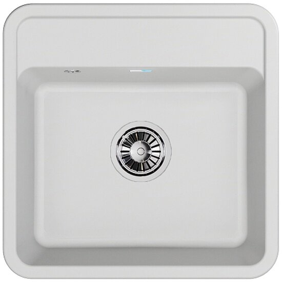 Кухонная мойка Granula Standart 5001  белый  кварц