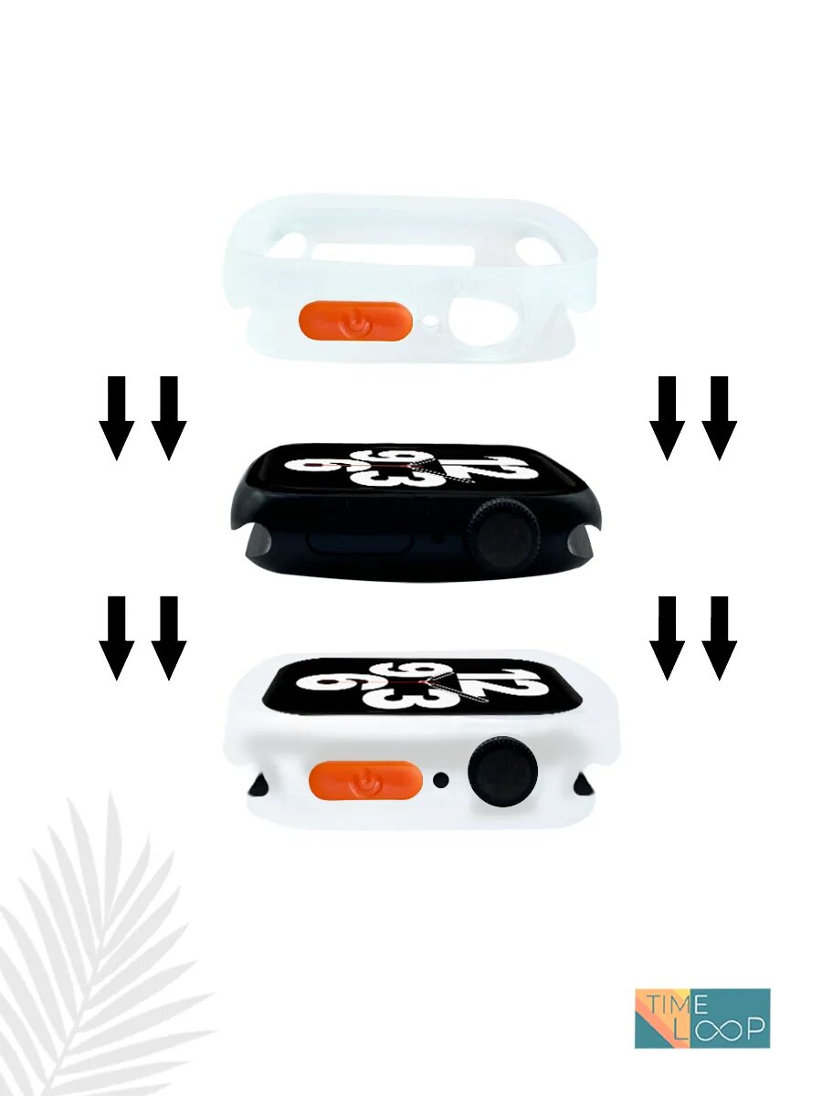 Чехол для Apple Watch 46mm 10 series, олеофобный, противоударный — фото 1