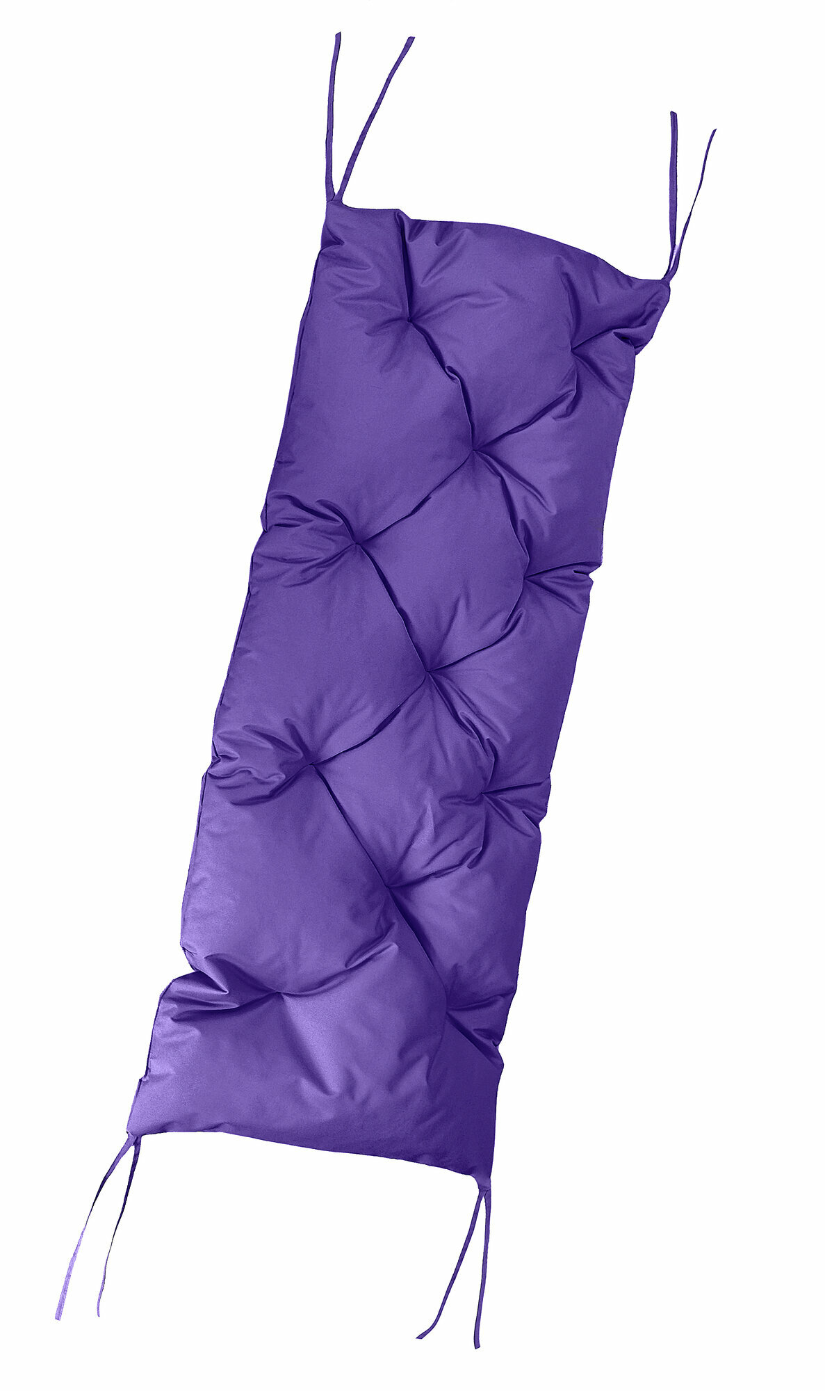 Матрас 120х45х6 см с имитацией пуговиц 11 шт  оксфорд фиолетовый