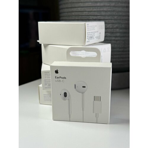 Наушники проводные оригинальные от Apple EarPods USB-C белые 339000₽