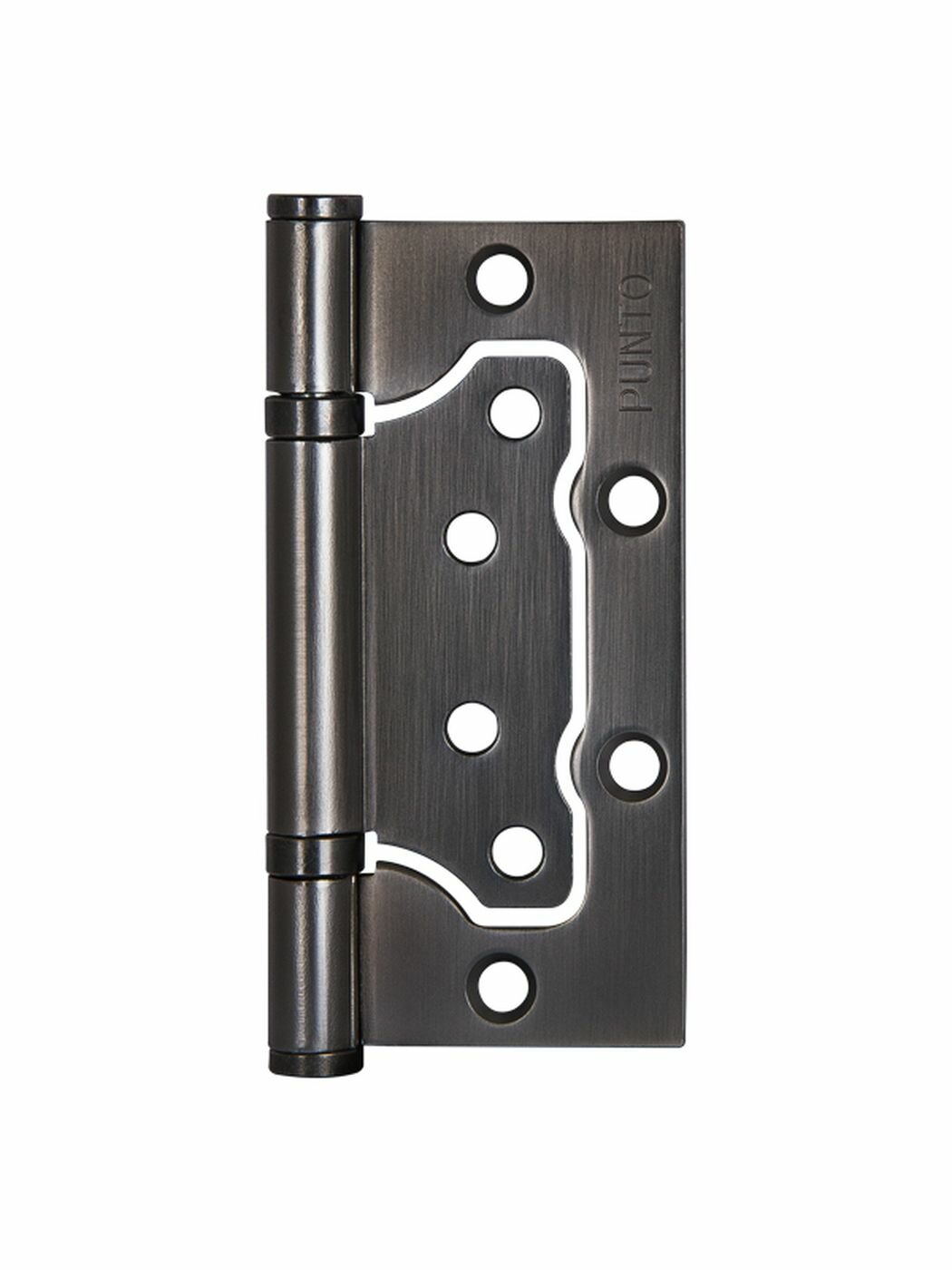 Комплект 10 шт. - Петля дверная накладная без врезки (бабочка) Punto 200-2B 100x25 GR графит