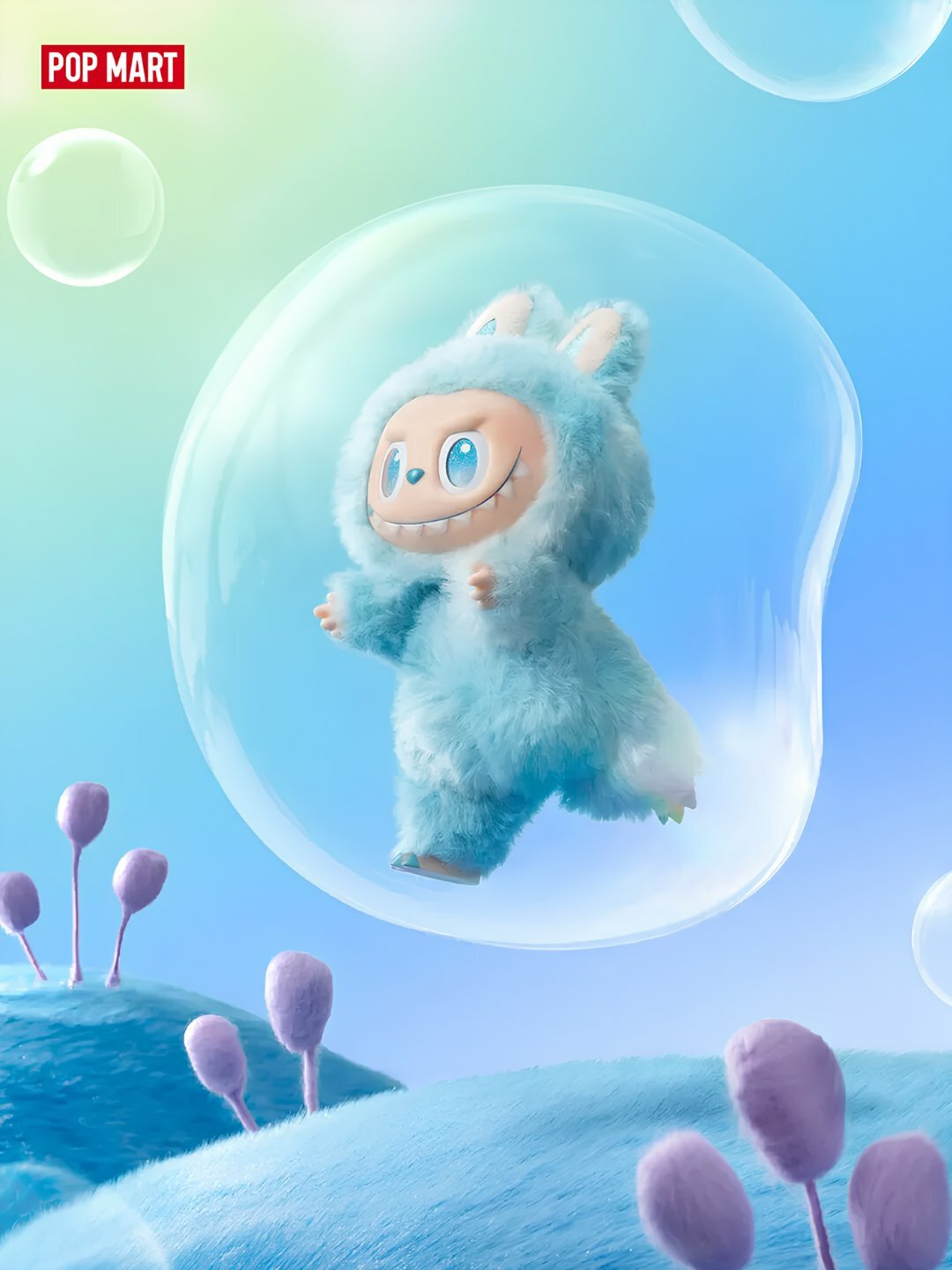 POP MART LABUBU коллекционная кукла Лабубу, винил, текстиль, брелок — фото 1