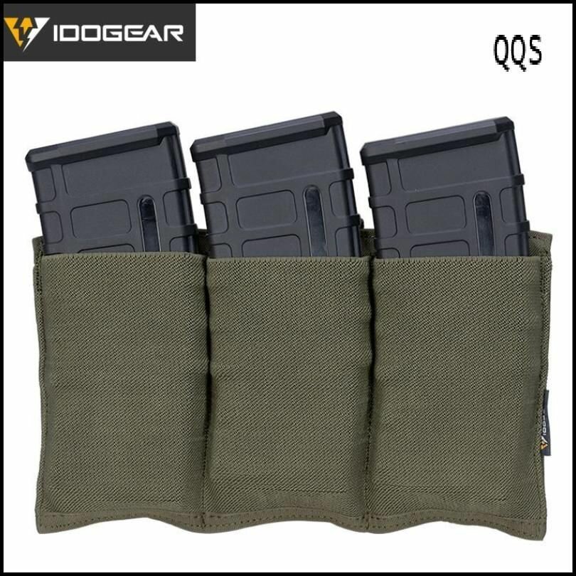 Подсумок Для Тактических Журналов IDOGEAR магазинов калибра 5.56 Тактический быстросъемный Держатель подсумка MOLLE 3555