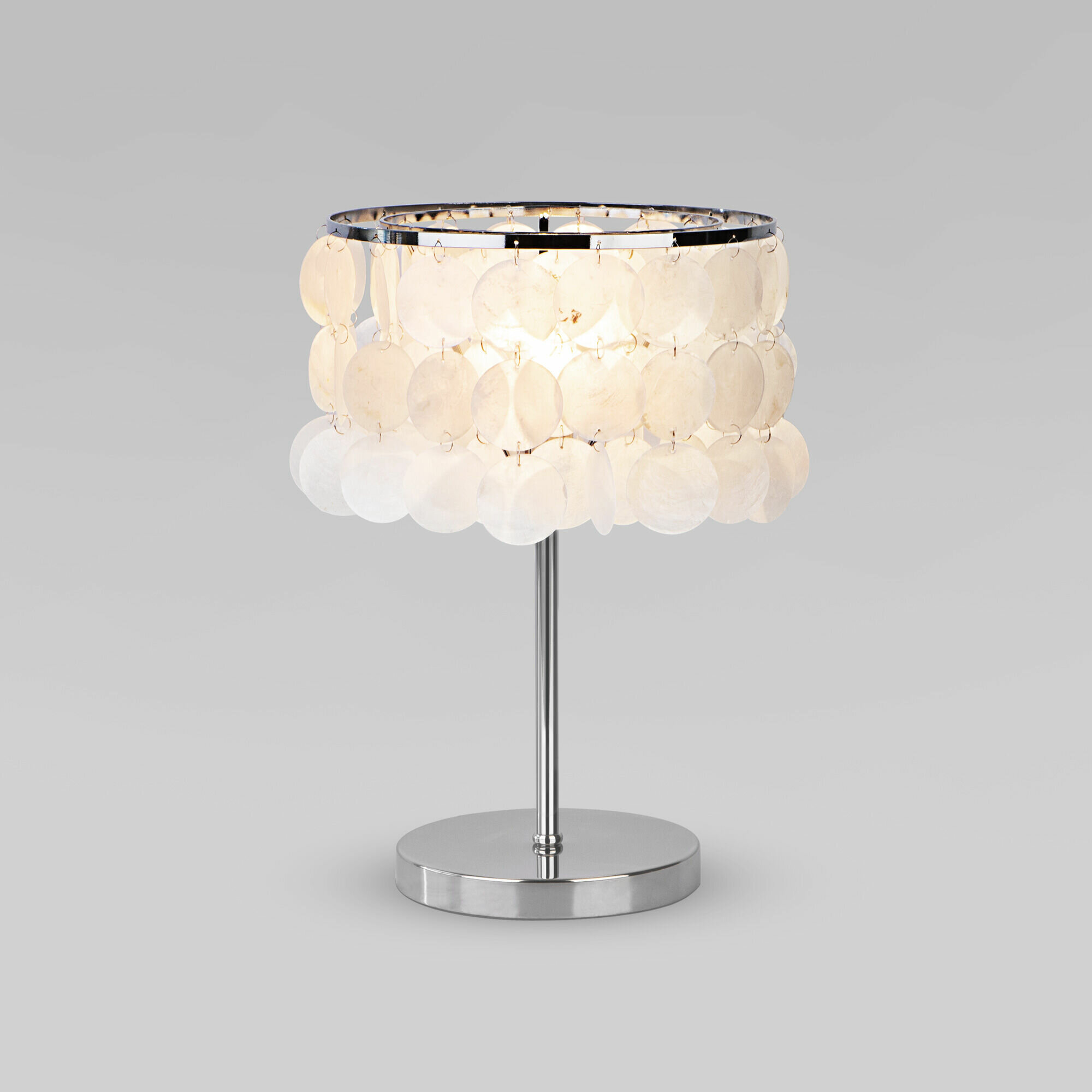 Настольная лампа / Светильник настольный Eurosvet Sandra 208101 E27 40 Вт цвет хром/перламутр