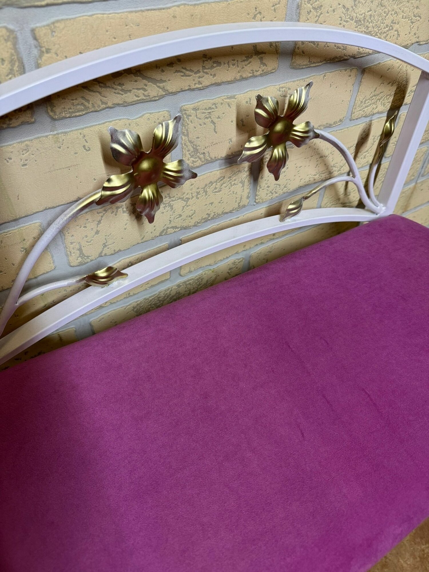 Кованая прихожая, Студия кованой мебели Нива, цвет белый/розовый — фото 1