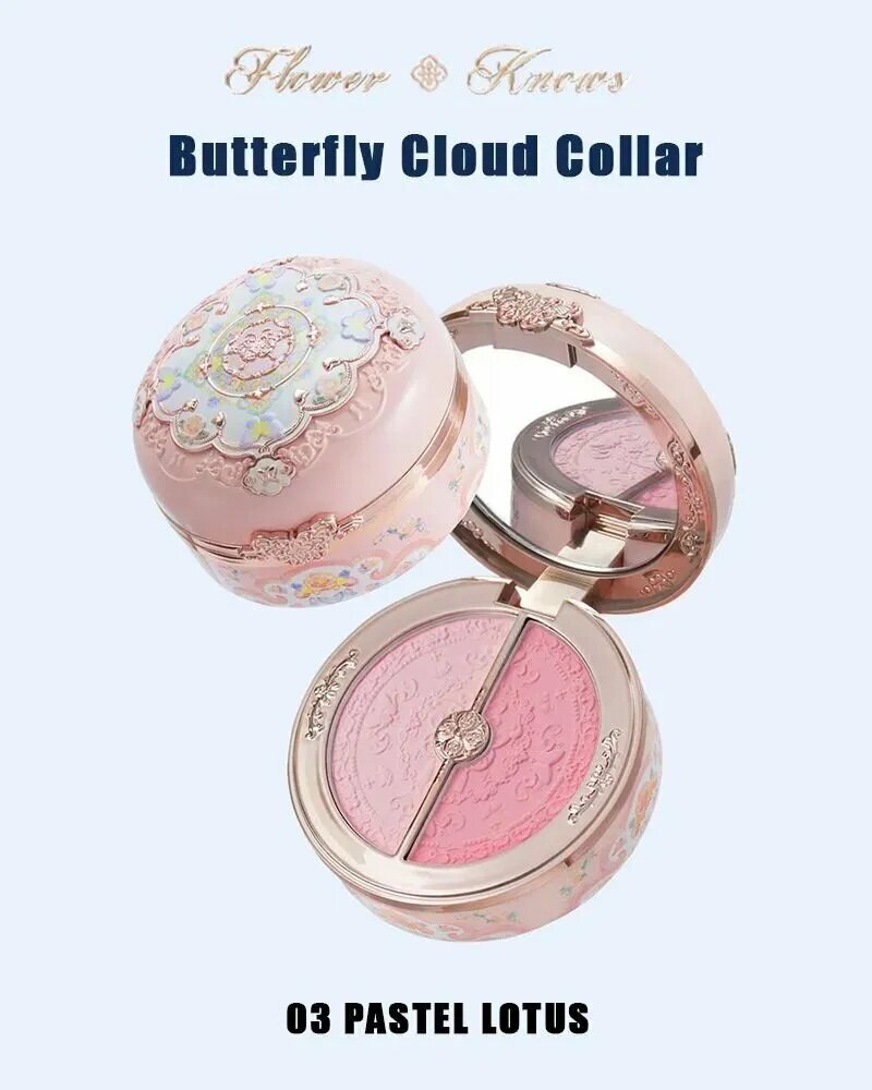 Flower Knows Butterfly Cloud Collar Румяна, 6 г - 03 Pastel Lotus