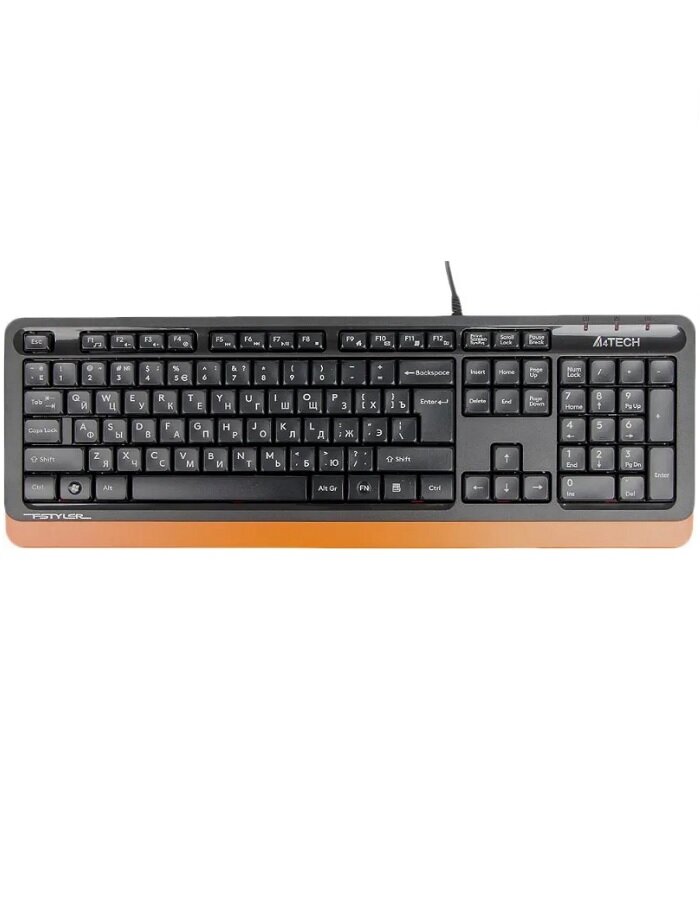 Клавиатура A4Tech FK10, мембранная, USB, водозащищенная, 12 дополнительных клавиш