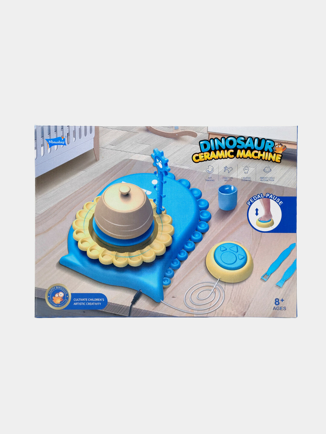 Гончарный станок Dinazavr, Интерактивный набор для творчества, Для детей 8+ лет, Развитие моторики Код. 10466