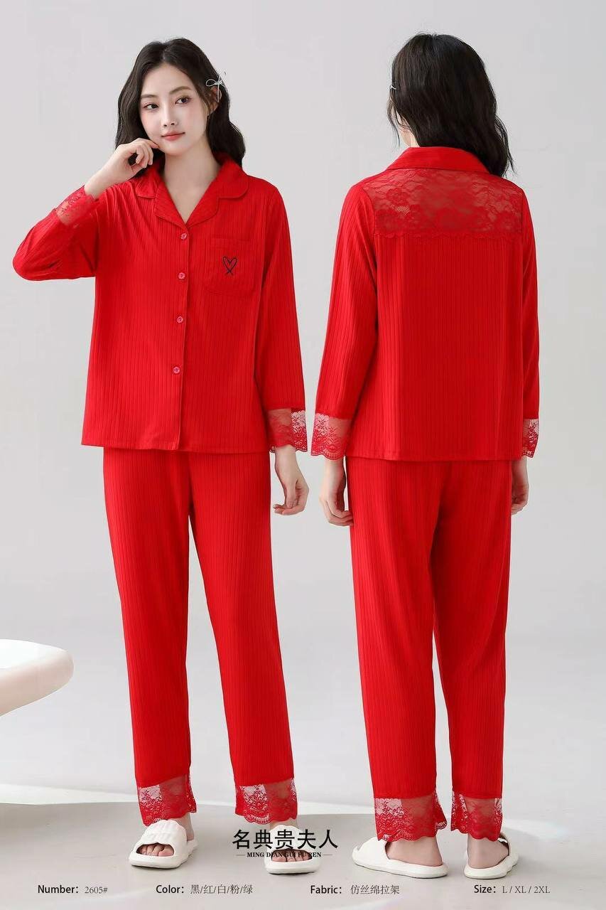 Пижама , размер L-XL-XXL, красный — фото 1