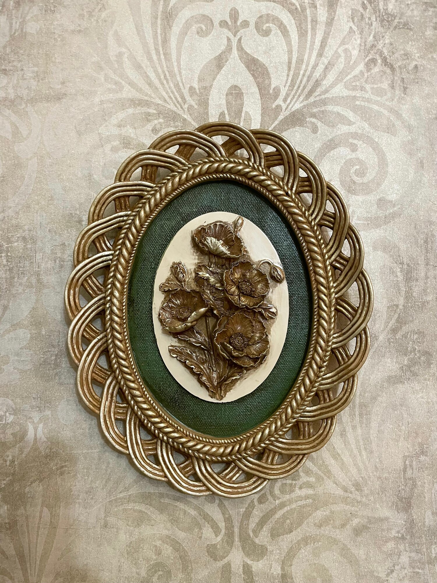 Панно настенное Маки  полистоун