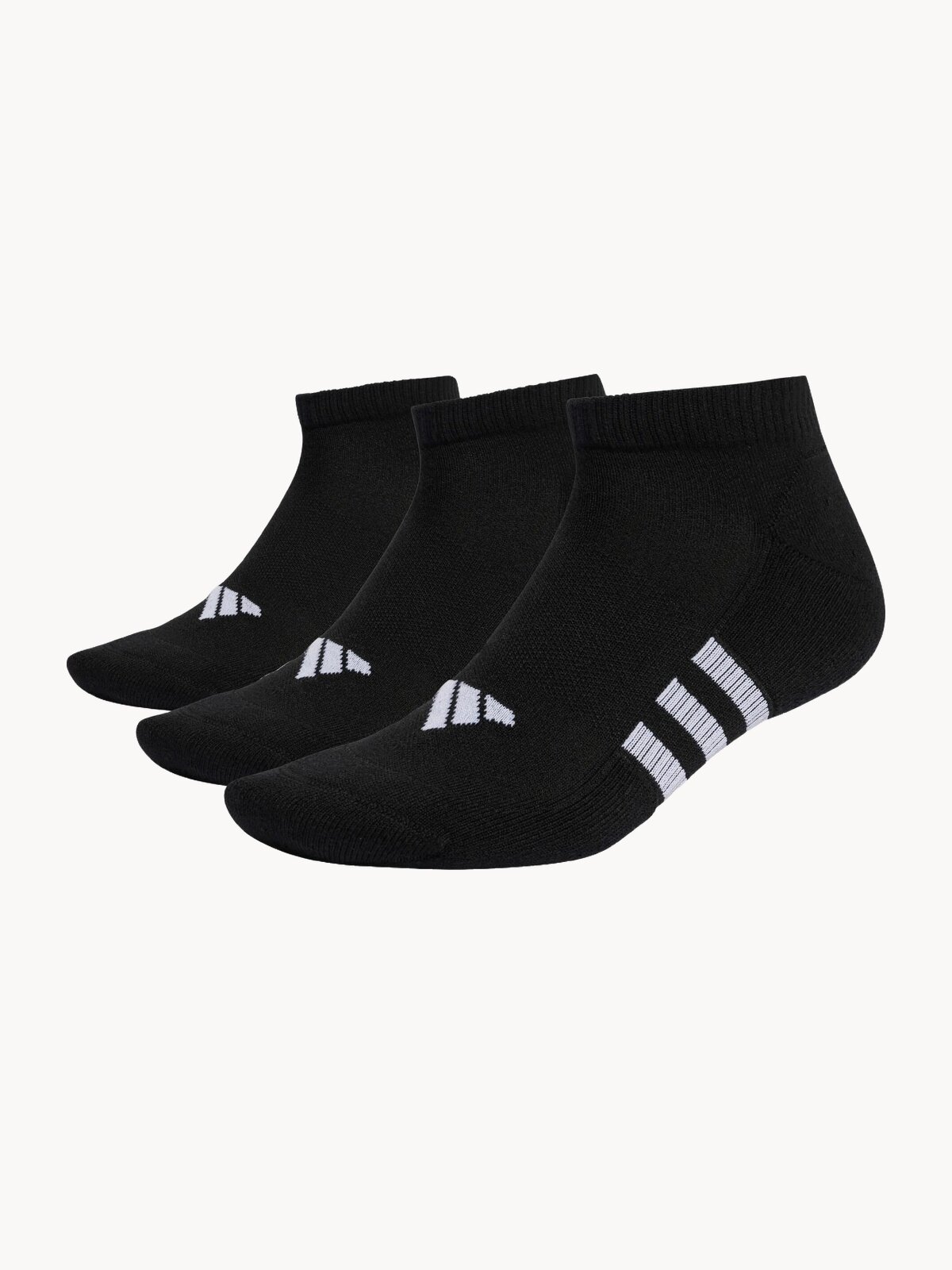 Носки adidas Performance Cushioned Low Socks, 3 пары, размер S, черный
