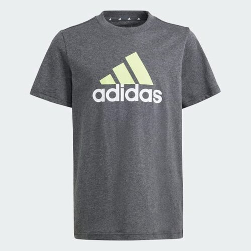 Футболка спортивная adidas, размер 11-12 лет, серый, белый