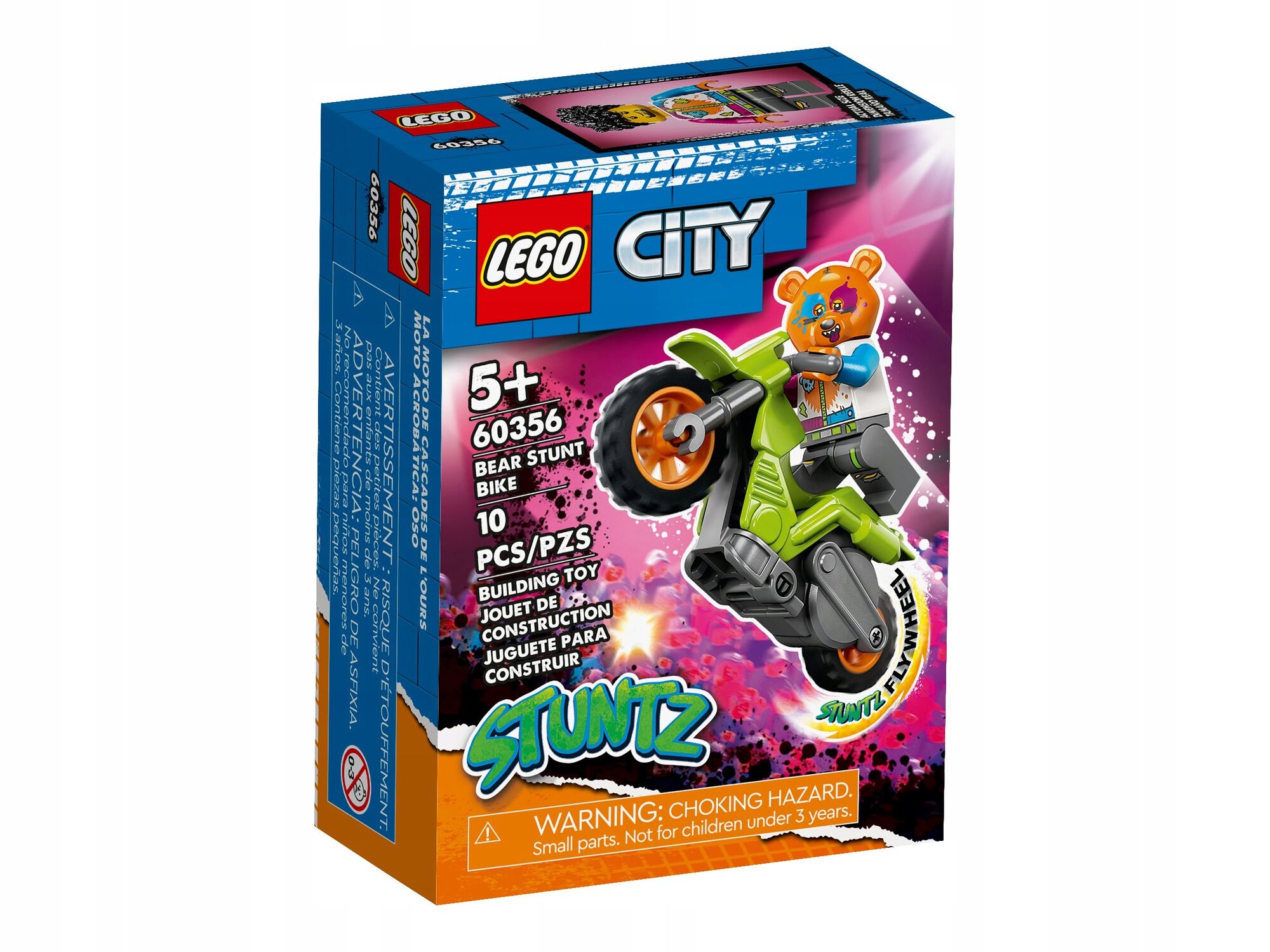 Конструктор LEGO City 60356 Bear Stunt Bike, 10 дет.