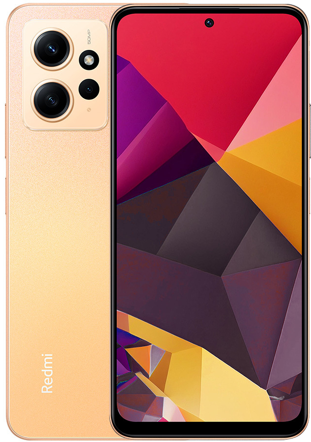 Смартфон Xiaomi Redmi Note 12 4G 8/128 ГБ Global, Dual nano SIM, Sunrise Gold