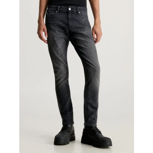 Джинсы зауженные CALVIN KLEIN, размер 32/32, черный джинсы зауженные calvin klein размер 36 32 черный