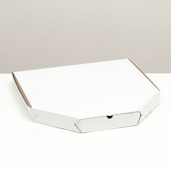Упаковка для пиццы, белая, 42 x 42 x 4.5 см, набор 10 шт