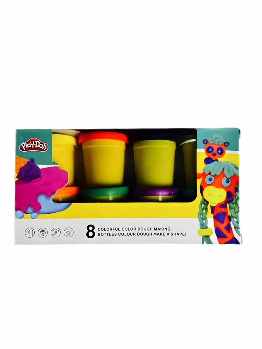 Пластилин Play-Doh в баночках 8 цветов