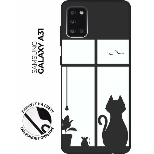RE: PA Чехол - накладка Soft Sense для Samsung Galaxy A31 с 3D принтом Cat and Mouse черный re pa чехол накладка soft sense для samsung galaxy note 10 с 3d принтом cat and mouse черный