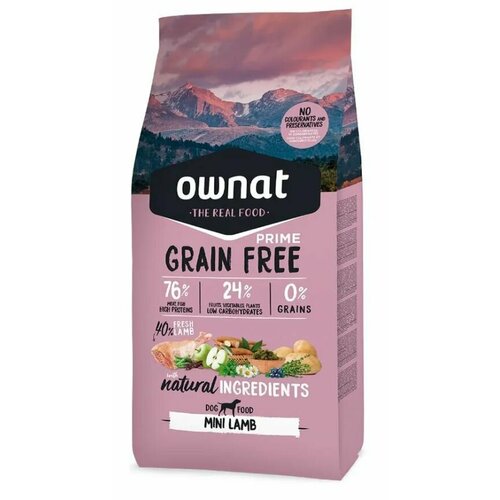 Mini Grain Free Сухой корм беззерновой для собак мелких пород, с ягненком, 3 кг