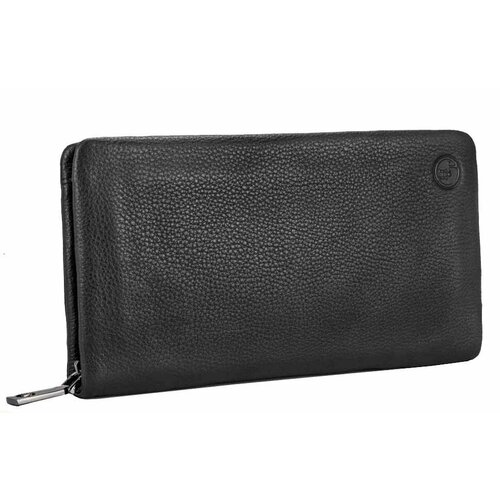 Портмоне , фактура зернистая, черный