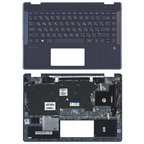 Клавиатура OEM для ноутбука HP Pavilion x360 14-DH топкейс клавиатура для hp pavilion x360 14 ba106ur ноутбука