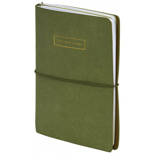 Записная книжка А5 Lorex Duo Оливковый линейкав точку мягкая обложка с резинкой 610₽