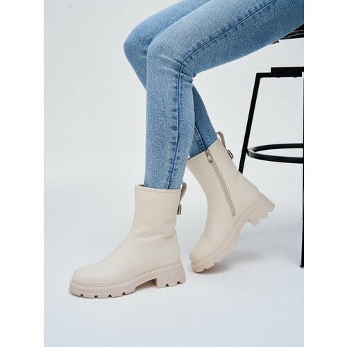 Полусапоги  Brado, размер 39, бежевый