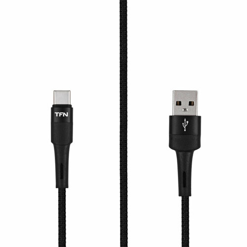 Комплект 2 штук, Кабель интерфейсный TFN USB - TypeC, 1.2м. черный (TFN, TFN-С-ENV-AC1M BK) комплект 30 штук кабель интерфейсный tfn usb lightning 1 2м бел tfn tfn с env al1mwh