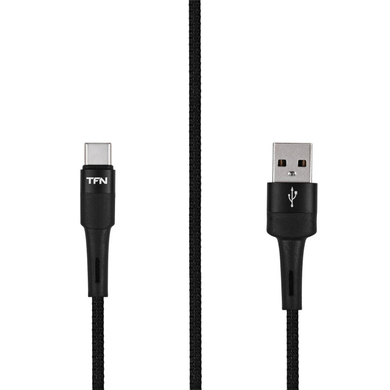 фото Комплект 3 штук, Кабель интерфейсный TFN USB - TypeC, 1.2м. черный (TFN, TFN-С-ENV-AC1M BK)