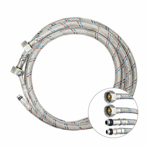 Клип 1309 Подводка гибкая д/смесителя, гайка из нерж. стали, 1/2