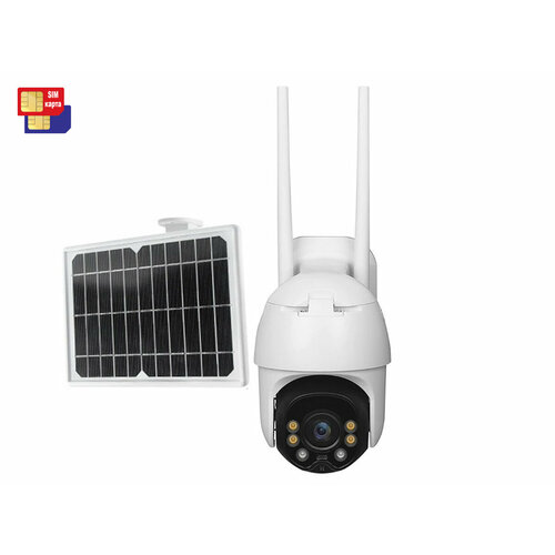 Уличная поворотная 4G IP-камера с солнечной батареей LinkSolar 09 4GS V83499APQ - gsm видеокамера с солнечной батареей 2243700₽
