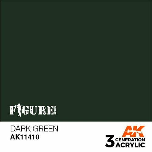AK11410 Краска акриловая 3Gen Dark Green