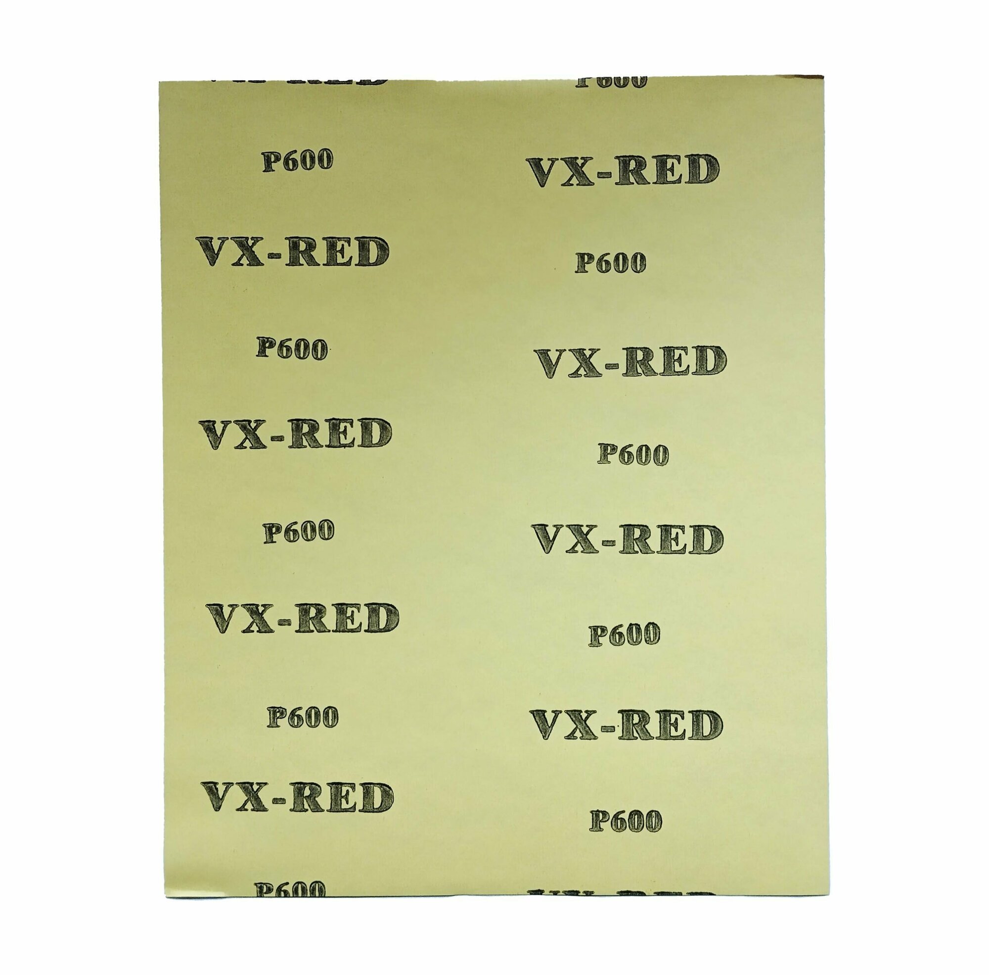 Бумага шлифовальная (наждачная) VX-Red водостойкая оксид алюминия на латексной бумаге 230x280 P400 20 листов