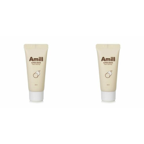 Amill Пенка для умывания с зерновыми экстрактами Amill Super Grain Bubble Foam Deluxe Sample, 20 мл, 2 шт./