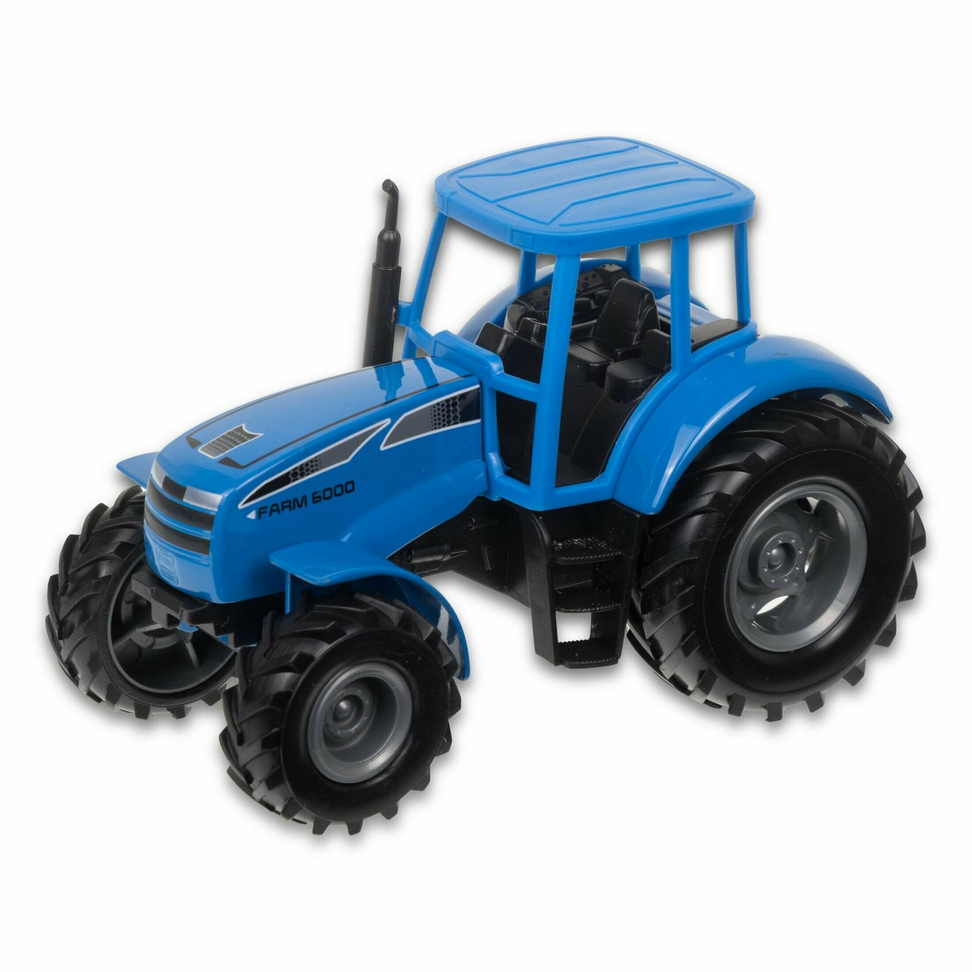 Машинка WELLY Welly / модель трактора с инерционным механизмом / синий