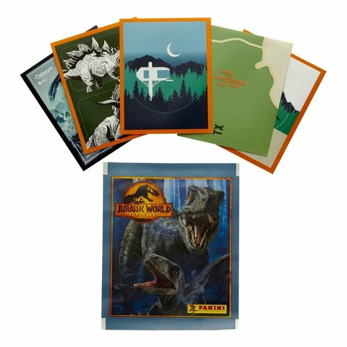 PANINIНаклейки JURASSIC WORLD MOVIE 3 Мир Юрского периода 3 1 пакет с 5 наклейками код альбома 9 258₽