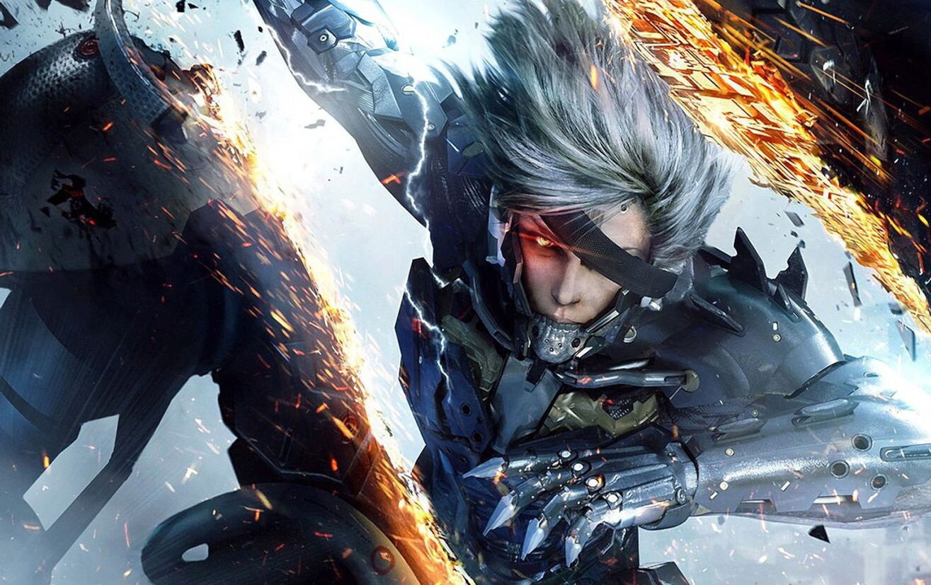 Плакат постер на бумаге Metal Gear Rising: Revengeance. Размер 30 х 42 см