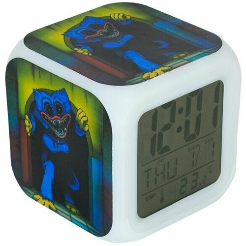 Часы-будильник Huggy Wuggy с подсветкой №4