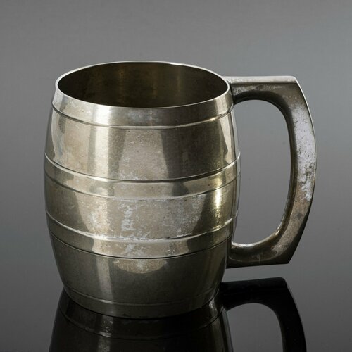 Кружка бочкообразной формы, металл, Индия, 1970-1990 гг.