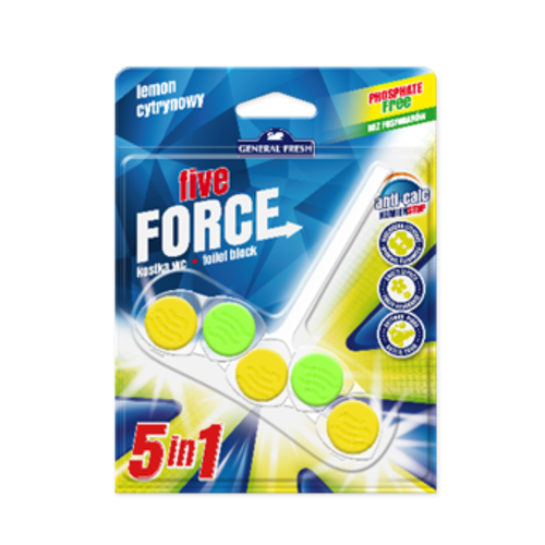 Освежитель для унитаза GeneralFresh FiveForce лимон