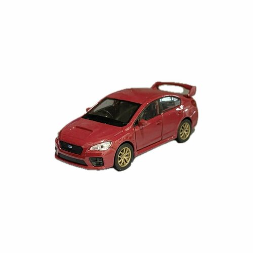 Машинка WELLY SUBARU WRX STI GK /G14 Красный / модель машины 1:38 с пружинным механизмом welly 1 24 subaru impreza wrx sti alloy luxury vehicle diecast pull back cars model toy collection xmas gift