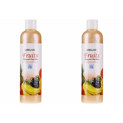 LEBELAGE Гель для душа RELAXING FRUITS BODY CLEANSER 300мл - 2 штуки