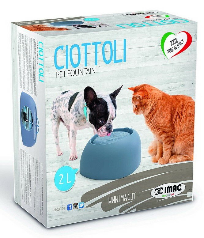 Imac Pet Fountain Поилка-фонтан для кошек и собак (32 х 28 х 13 см., Голубой) - фото №3