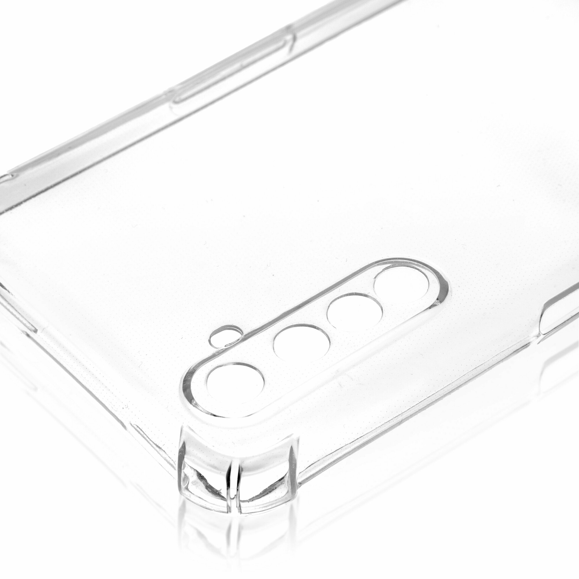 Противоударный силиконовый чехол ROSCO для Realme 6 и Realme 6S (Реалми 6 и 6с) с усиленными углами и бортиком (защитой) вокруг модуля камер — фото 2