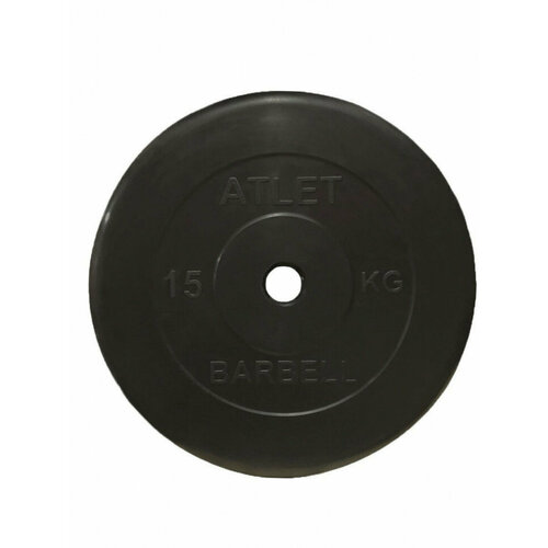 фото Диск обрезиненный mb-atletb31-15 кг, 31 мм mb barbell