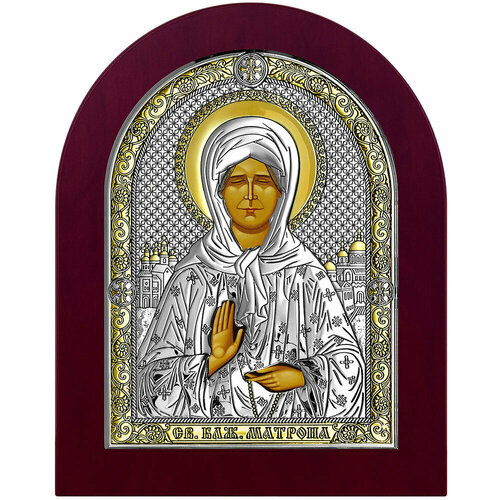 Икона Святая Матрона Московская 6402 (ОW/WO), 16.5х20 см